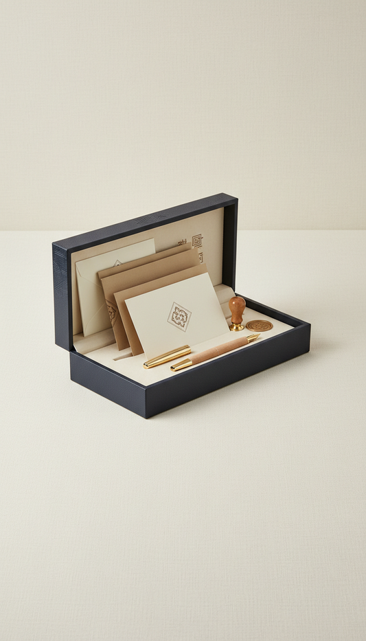 Luxury Branded Stationery Set on Linen Paper