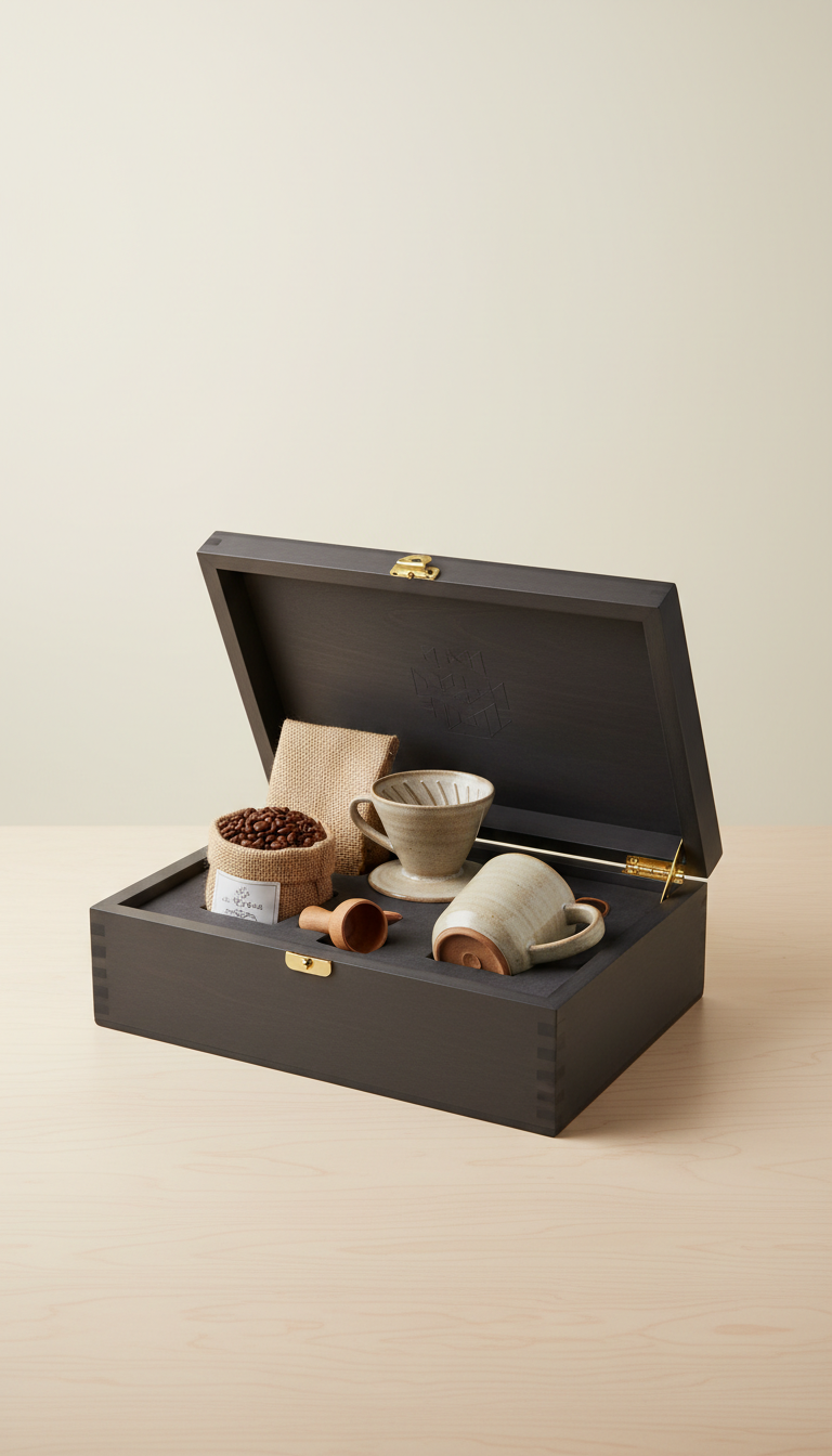 Premium Single-Origin Coffee Kit with Grinder